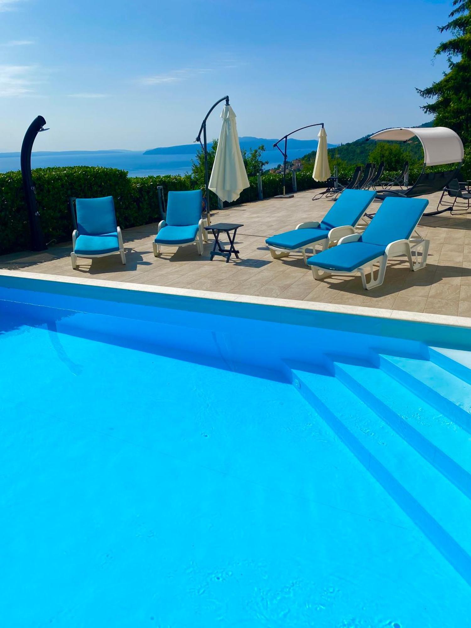 Luxury Villa Eternity - Marvelous Sea View - Box Spring Beds - Opatija-Poljane Exterior foto