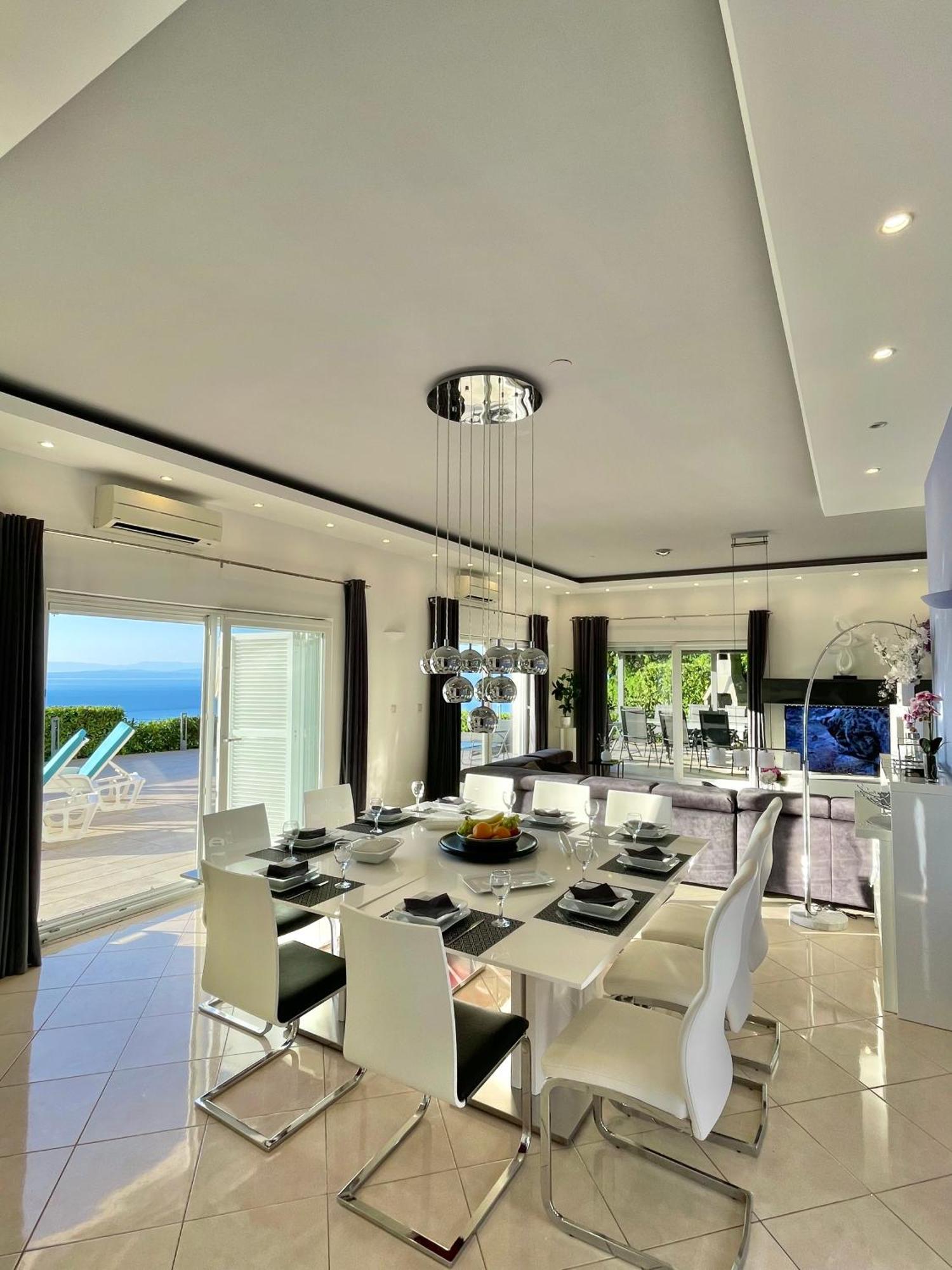 Luxury Villa Eternity - Marvelous Sea View - Box Spring Beds - Opatija-Poljane Exterior foto
